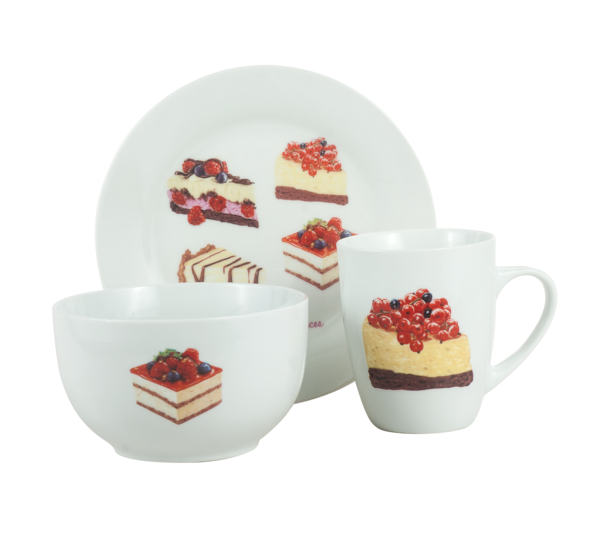Сервіз для сніданку LIMITED EDITION SWEET CAKE, 3 предмети