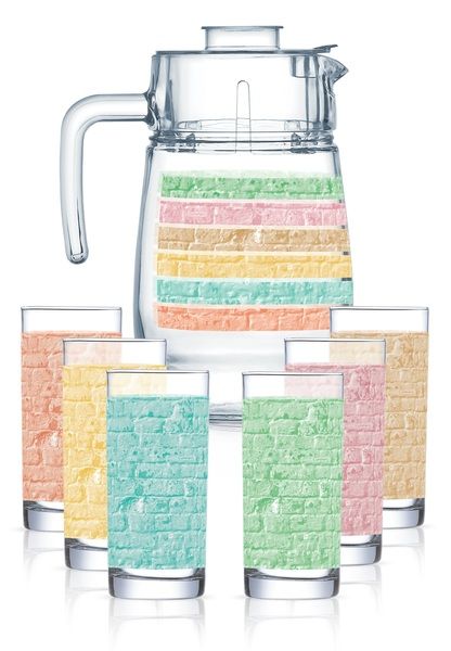 Набір Luminarc Amsterdam Rainbow, 7 предметів
