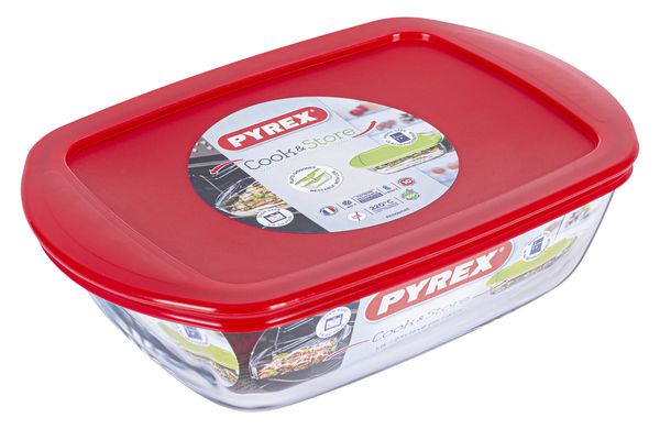 Форма PYREX COOK&STORE RED, 23х15х6.5 см