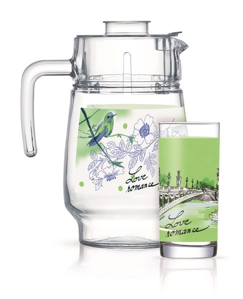 Набір Luminarc Love Romance Green, 7 предметів