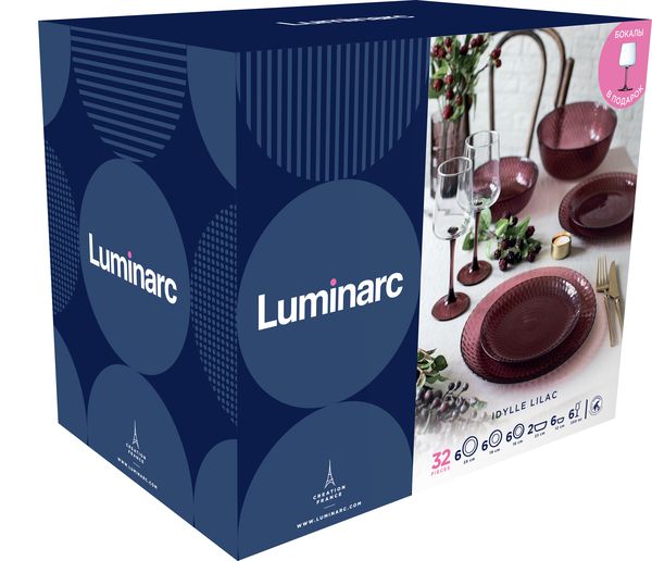Сервіз Luminarc Ідилія Лілак, 32 предмети