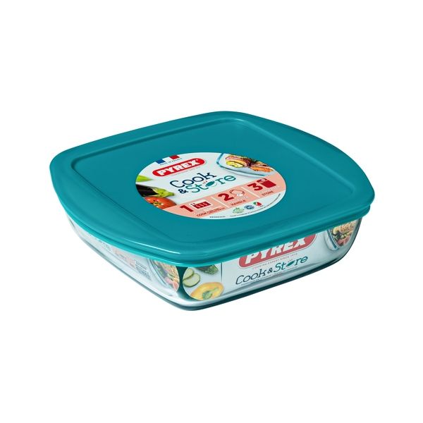 Форма з кришкою Pyrex Cook&Store, 22х22х7 см