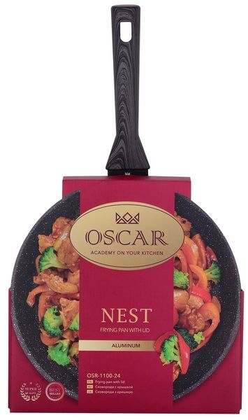 Сковорода з кришкою Oscar Nest, 22 см